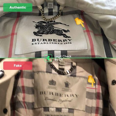 real vs fake burberry shoes|identify burberry raincoat.